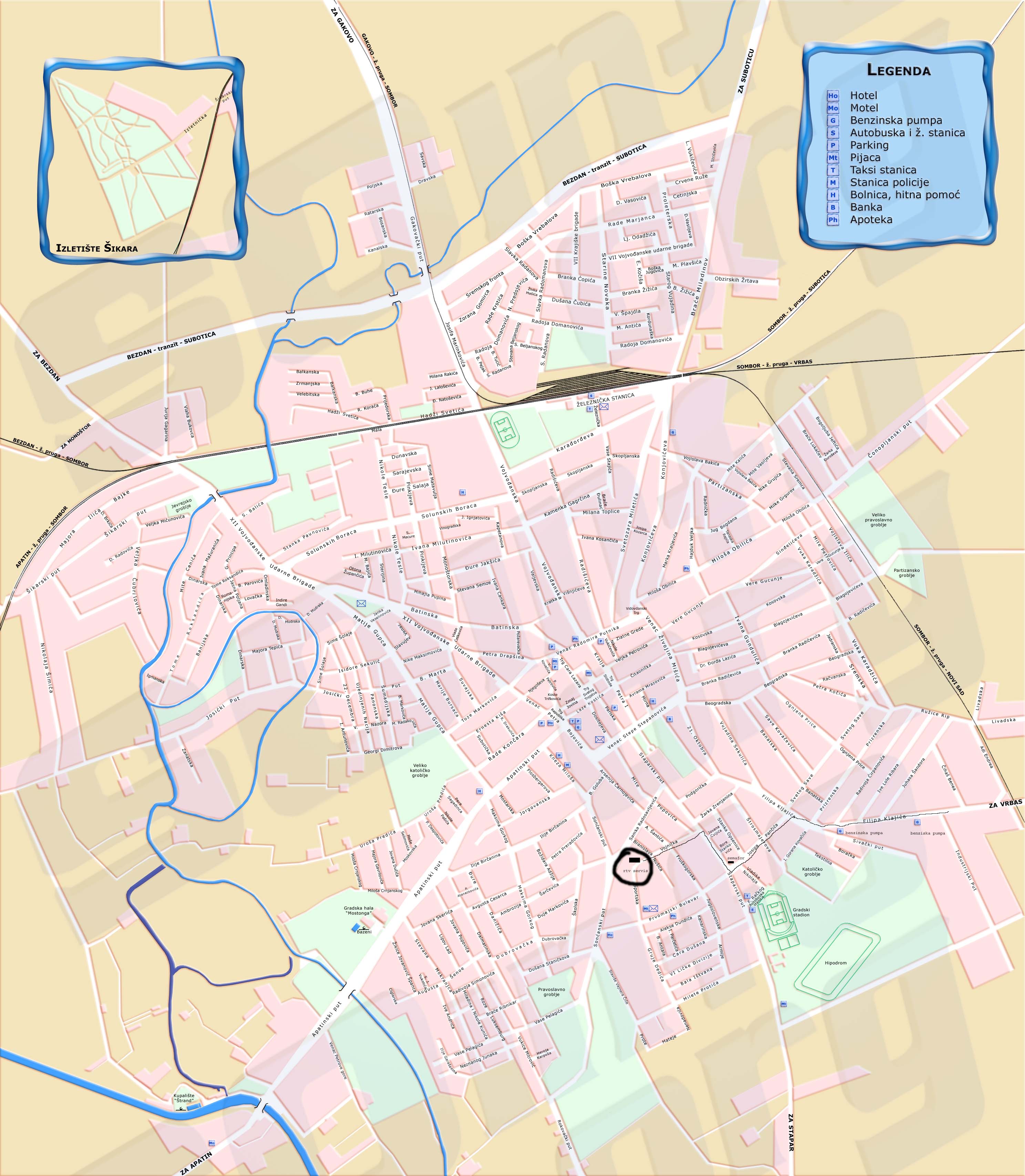 mapa sombora AUTODIJAGNOSTIKA mapa sombora